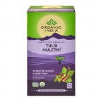 Organic India TULSI MULETHI 25 Tea Bags, Stress Relieving & Soothing